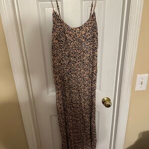 Floral Spaghetti Strap Maxi Dress